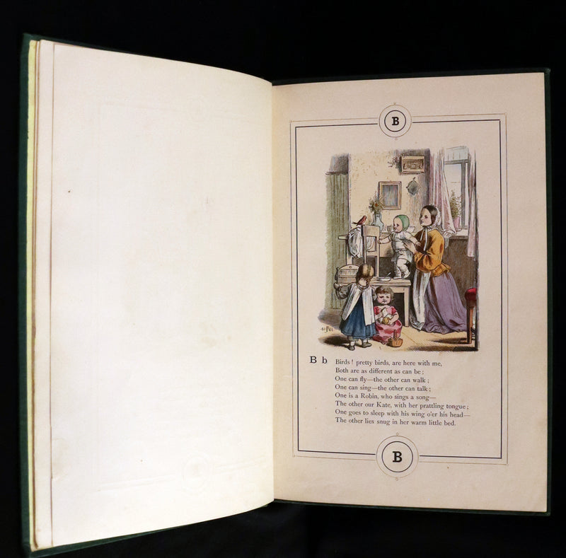 1867 Scarce Book - Little Lily's Alphabet Illustrated by Oscar Pletsch