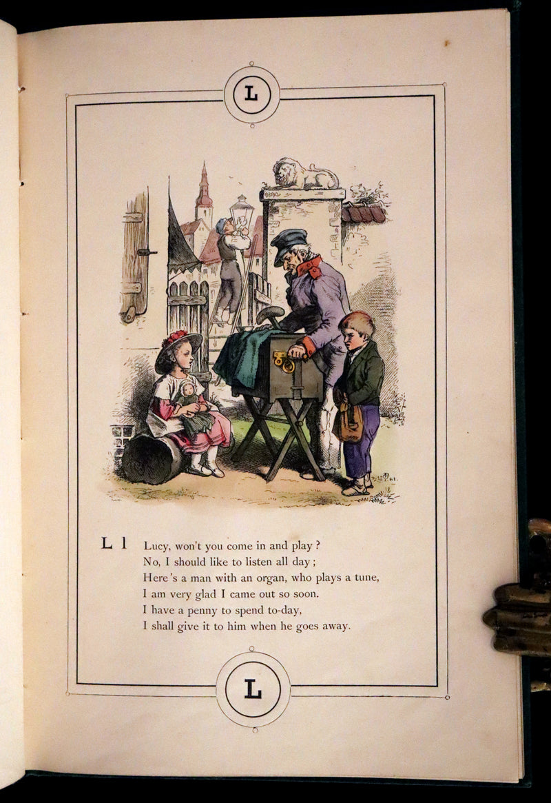 1867 Scarce Book - Little Lily's Alphabet Illustrated by Oscar Pletsch