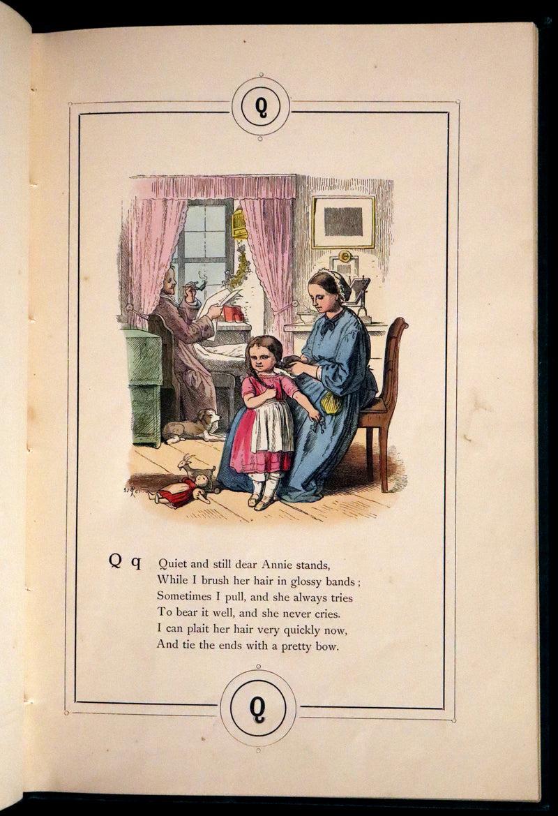 1867 Scarce Book - Little Lily's Alphabet Illustrated by Oscar Pletsch