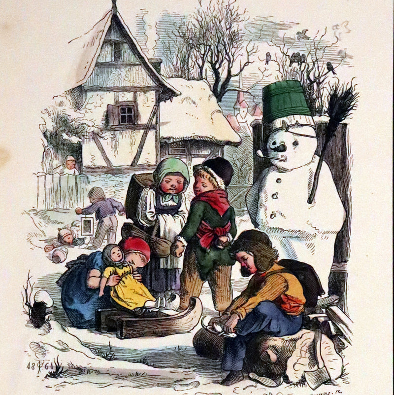 1867 Scarce Book - Little Lily's Alphabet Illustrated by Oscar Pletsch