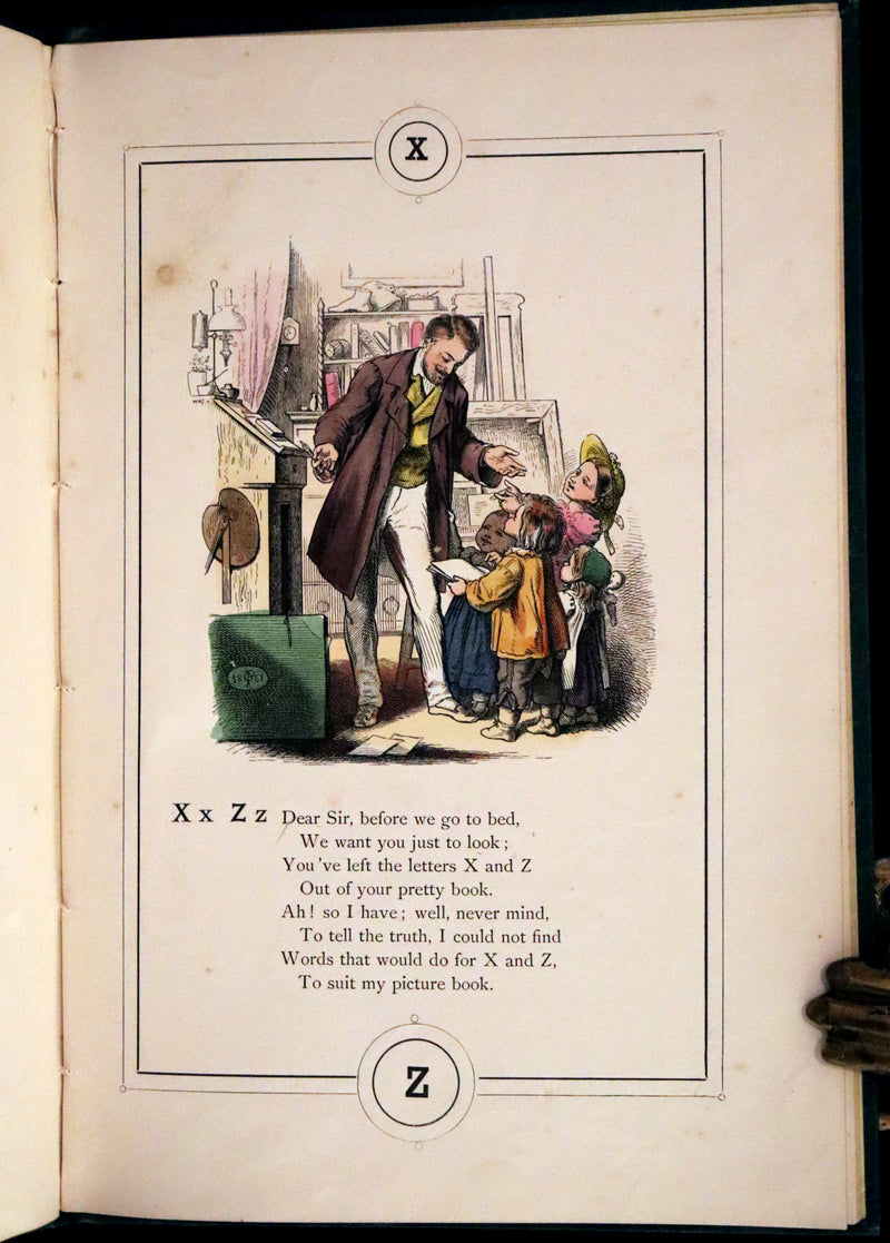 1867 Scarce Book - Little Lily's Alphabet Illustrated by Oscar Pletsch