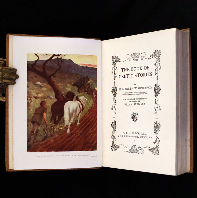 1927 Scarce Book - The Book of Celtic Stories by Elizabeth W. Grierson