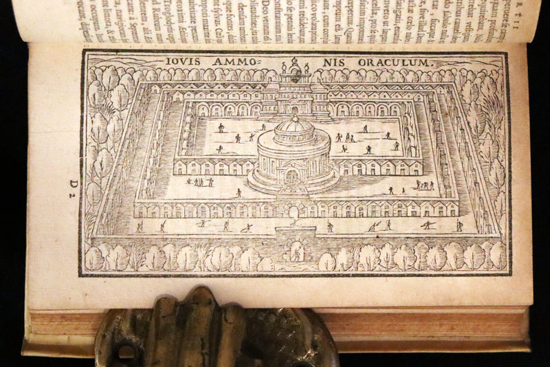 1633 Rare Latin Book - Histories of Alexander the Great with Map