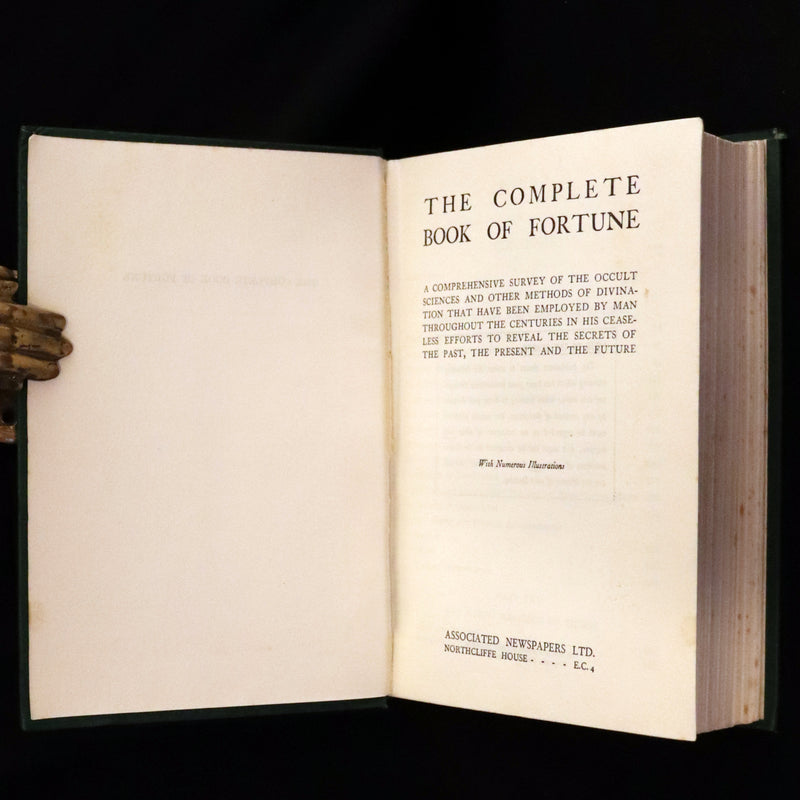 1930 Rare Book - The Complete Book of Fortune, Occult Sciences And Divination