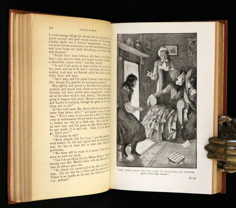 1900 Rare Book -  Little Women and Good Wives by Louisa M. Alcott. Illustrated.