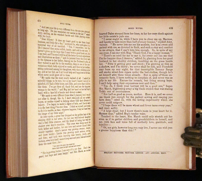 1900 Rare Book -  Little Women and Good Wives by Louisa M. Alcott. Illustrated.