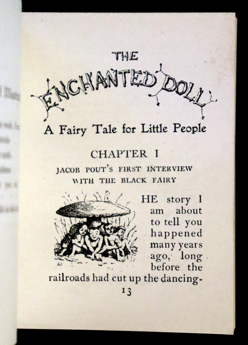 1899 Rare Book - The Enchanted Doll by Mark Lemon, Illustrated by Richard Doyle