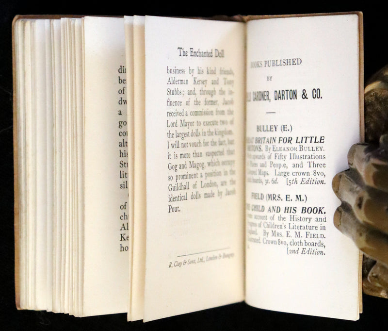 1899 Rare Book - The Enchanted Doll by Mark Lemon, Illustrated by Richard Doyle