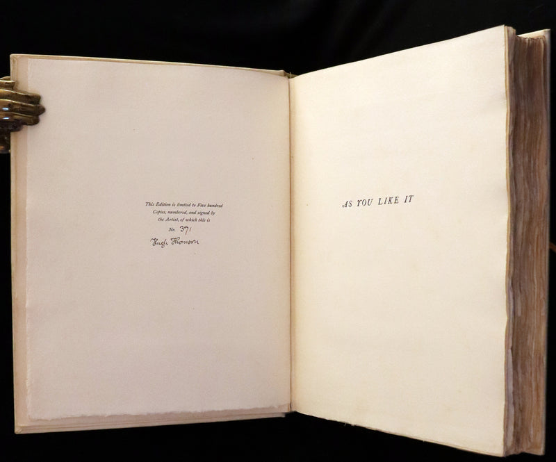 1909 Signed Edition - Shakespeare's As You Like It, Illustrated by Hugh Thomson