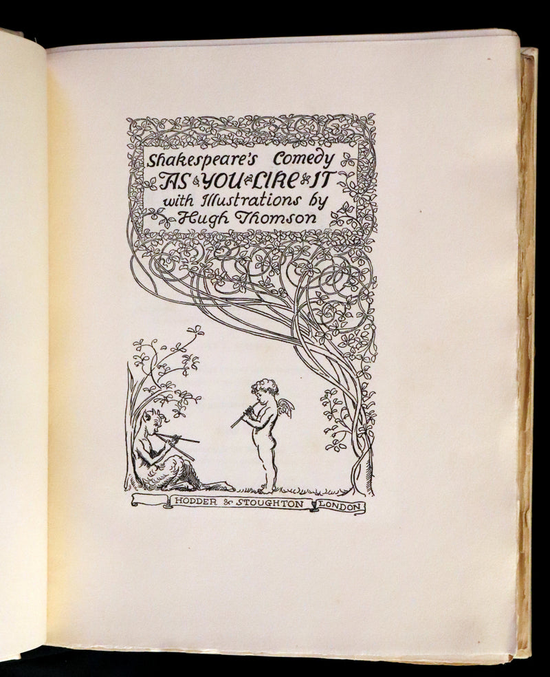 1909 Signed Edition - Shakespeare's As You Like It, Illustrated by Hugh Thomson