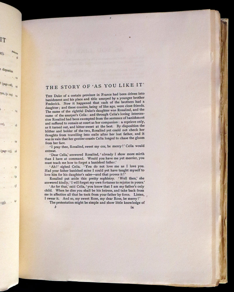 1909 Signed Edition - Shakespeare's As You Like It, Illustrated by Hugh Thomson