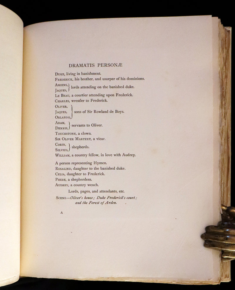 1909 Signed Edition - Shakespeare's As You Like It, Illustrated by Hugh Thomson