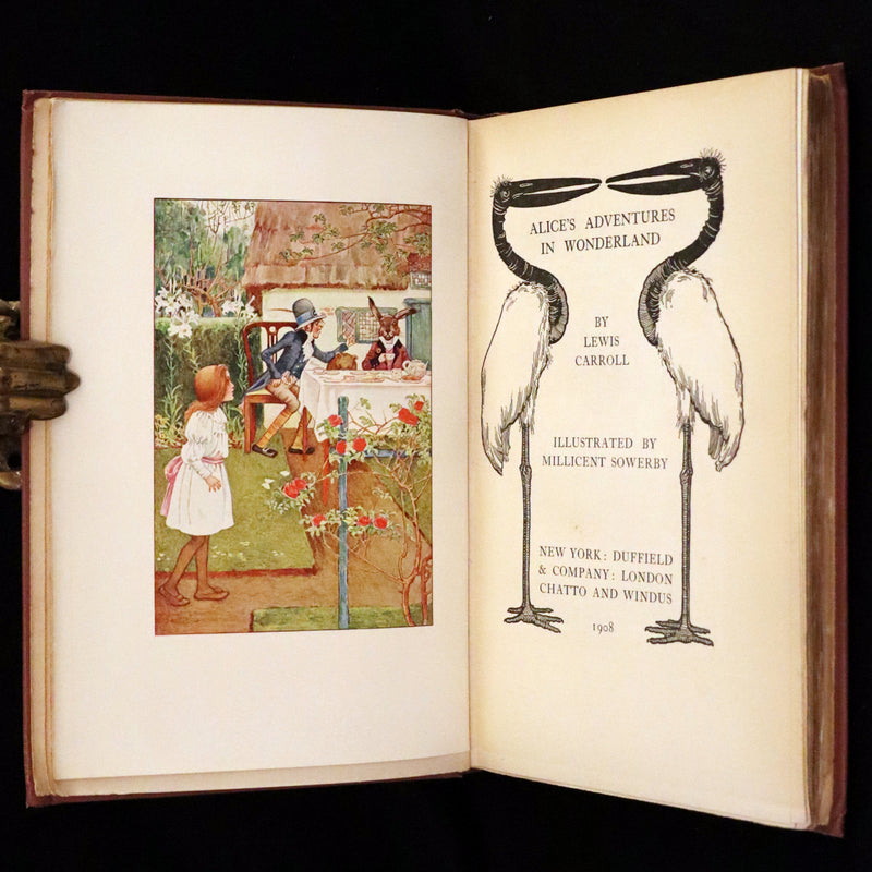1908 Scarce Book - Alice in Wonderland Illustrated by Millicent Sowerby