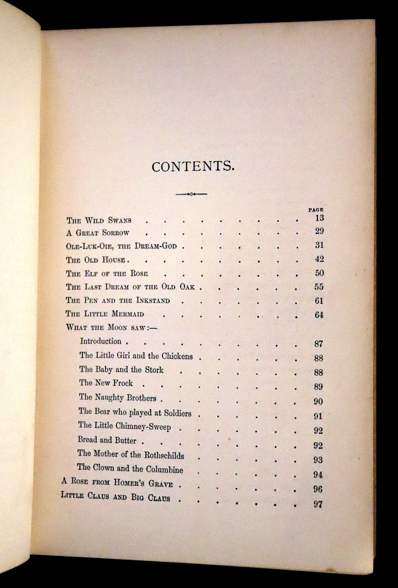 1897 Rare Book - Hans Christian Andersen's Fairy Tales with Illustrations