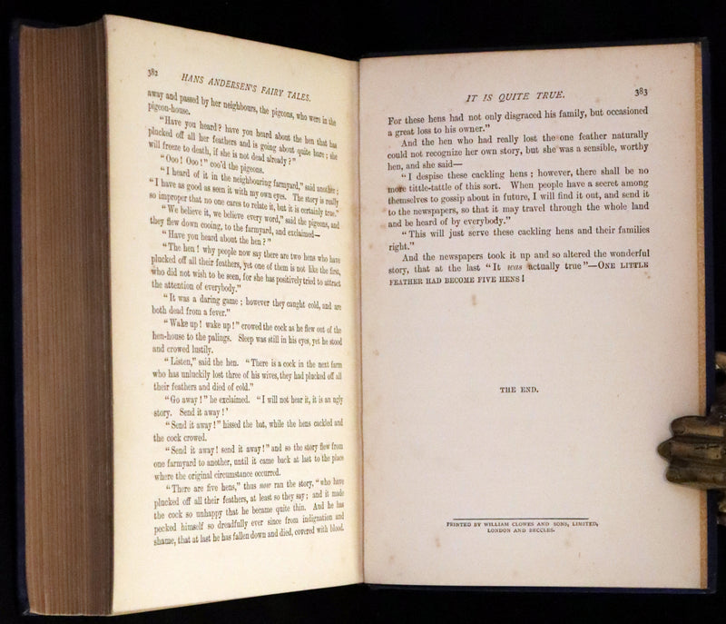 1897 Rare Book - Hans Christian Andersen's Fairy Tales with Illustrations