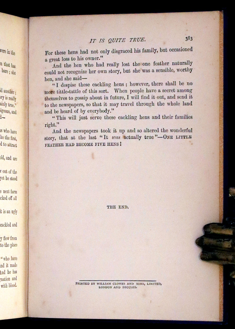 1897 Rare Book - Hans Christian Andersen's Fairy Tales with Illustrations