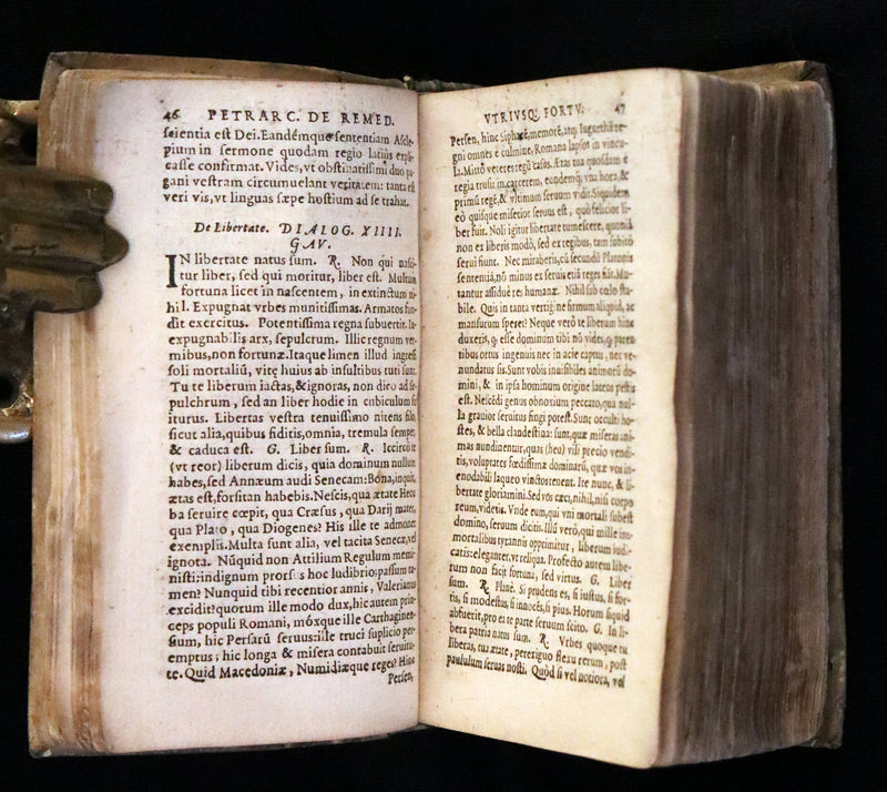 1600 Rare Book - Petrarch's Remedies for Fortune De Remediis Utriusque Fortunae