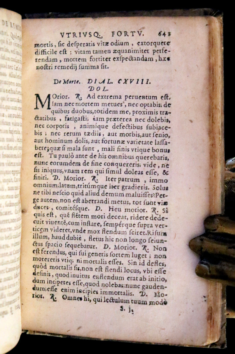 1600 Rare Book - Petrarch's Remedies for Fortune De Remediis Utriusque Fortunae