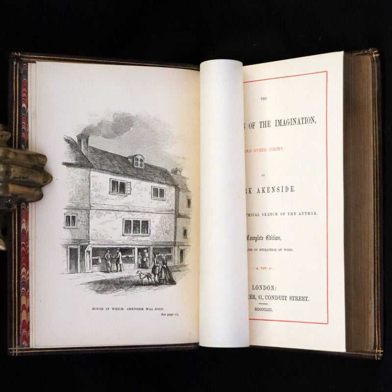 1853 Rare Book - The Pleasures of the Imagination by Mark Akenside