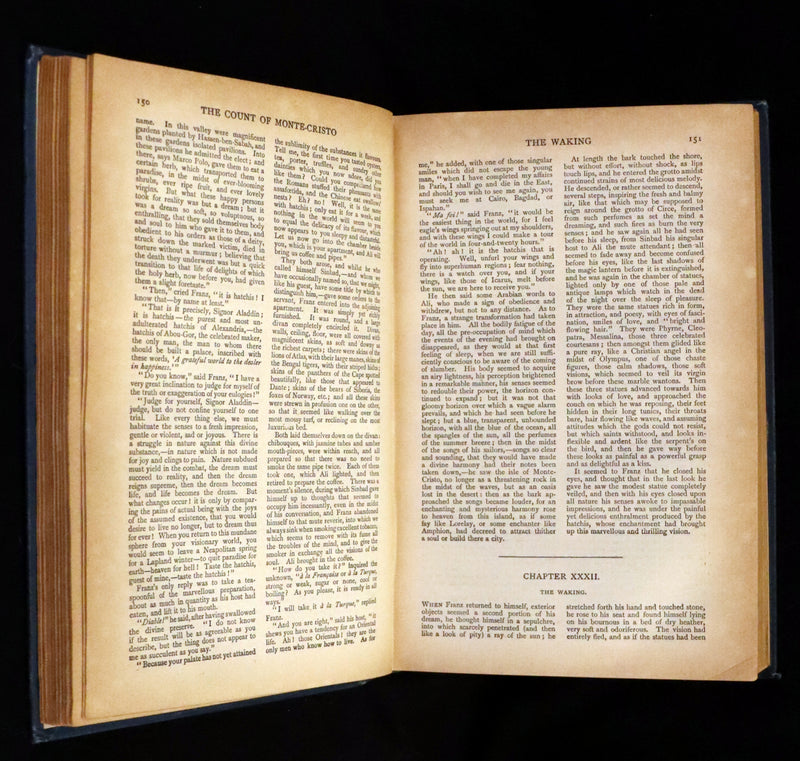 1896 Scarce Book - The  Count of Monte-Cristo by Alexandre Dumas