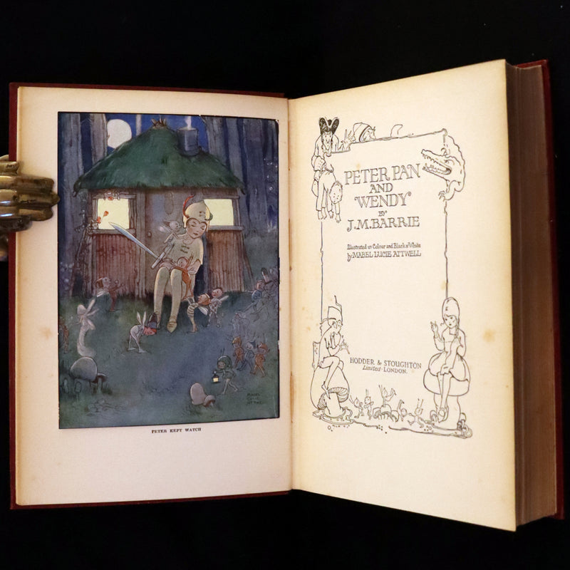 1925 Rare Book - Peter Pan and Wendy Illustrated by Mabel Lucie Attwell
