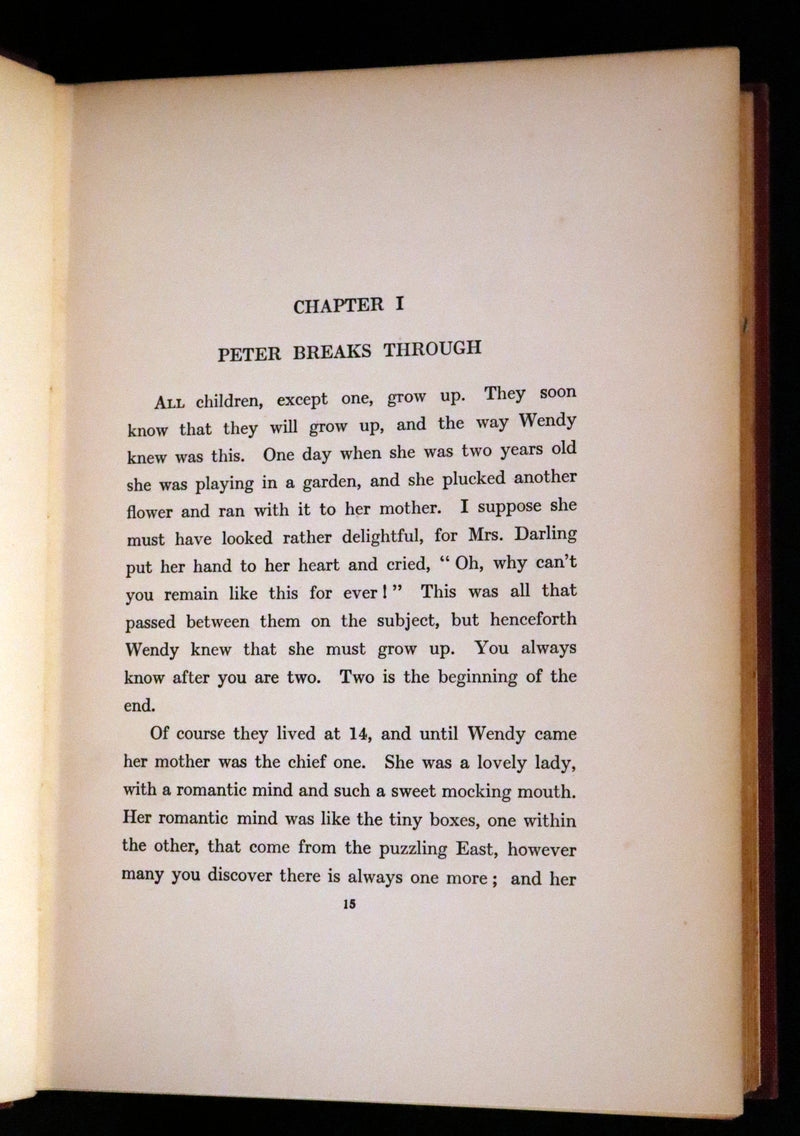1925 Rare Book - Peter Pan and Wendy Illustrated by Mabel Lucie Attwell