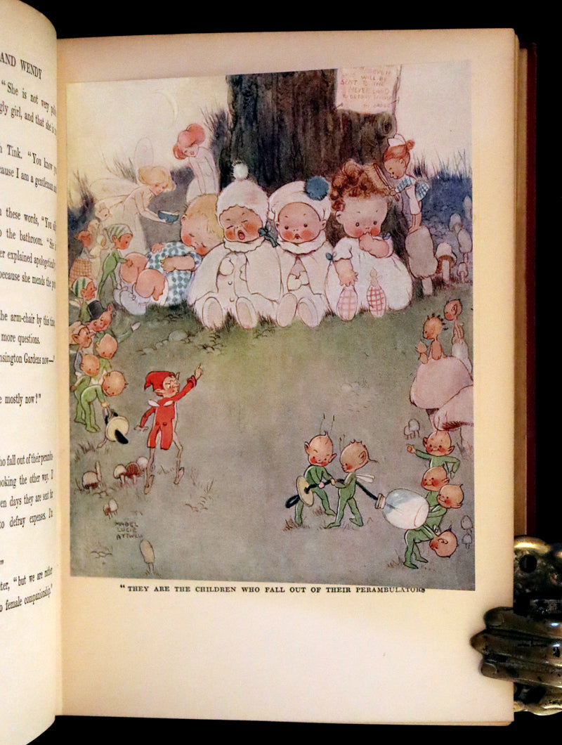 1925 Rare Book - Peter Pan and Wendy Illustrated by Mabel Lucie Attwell