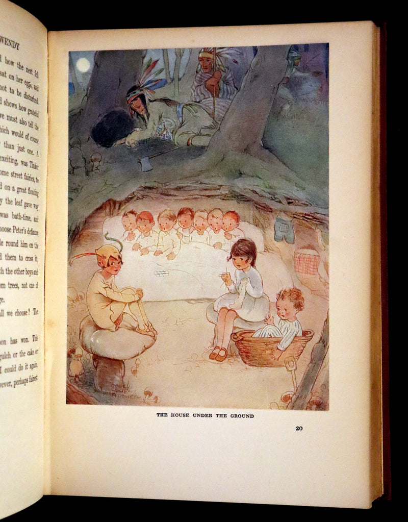 1925 Rare Book - Peter Pan and Wendy Illustrated by Mabel Lucie Attwell
