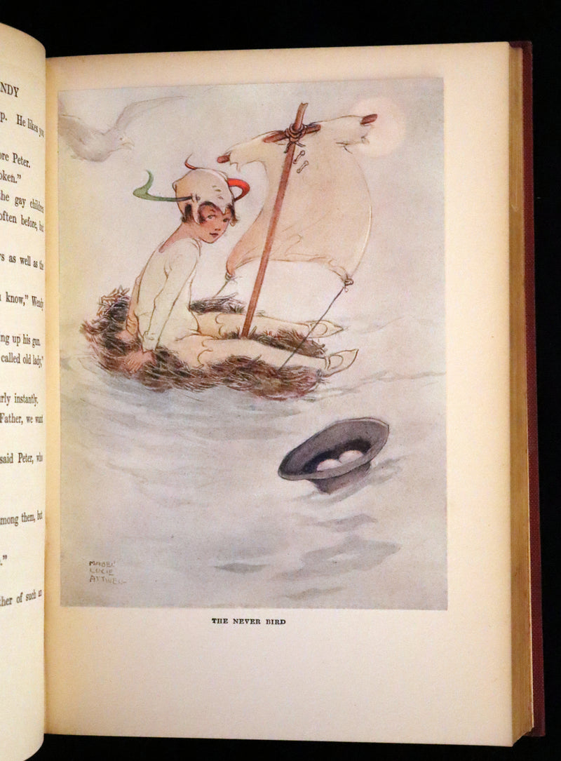 1925 Rare Book - Peter Pan and Wendy Illustrated by Mabel Lucie Attwell