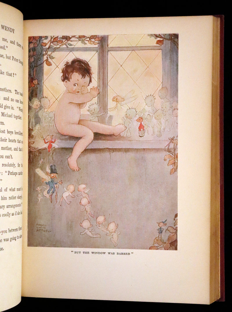 1925 Rare Book - Peter Pan and Wendy Illustrated by Mabel Lucie Attwell