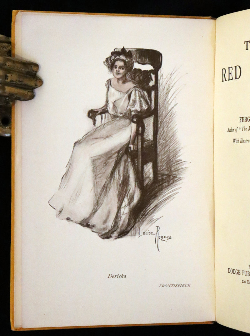 1908 First US Edition - The Red Skull, a thrilling mystery novel by Fergus Hume
