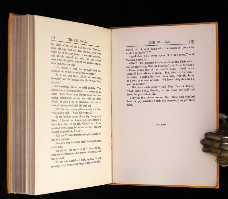 1908 First US Edition - The Red Skull, a thrilling mystery novel by Fergus Hume
