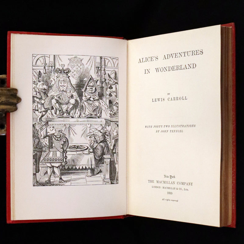 1899 Rare Book - Alice' Adventures in Wonderland by Lewis Carroll