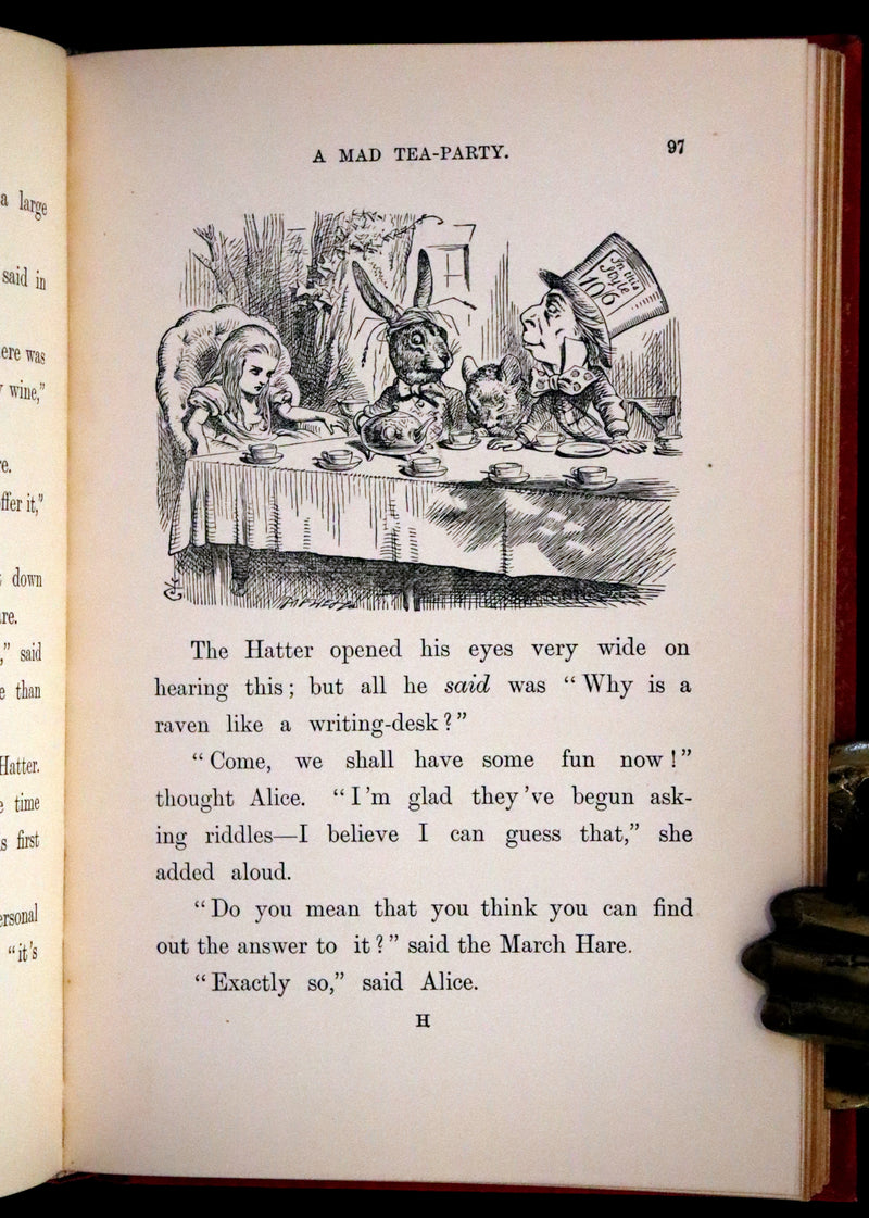 1899 Rare Book - Alice' Adventures in Wonderland by Lewis Carroll