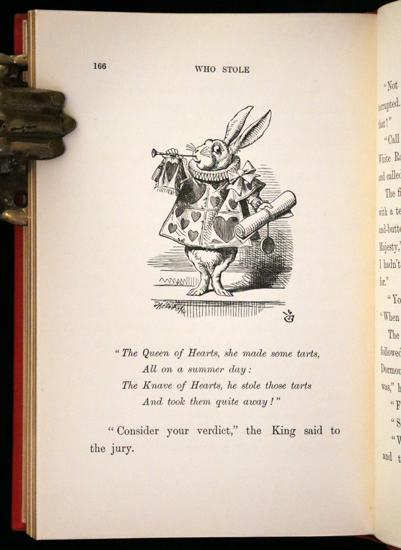 1899 Rare Book - Alice' Adventures in Wonderland by Lewis Carroll