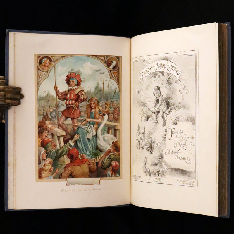 1890 Rare Book - Fairy Tales by Hans Andersen illustrated by Evelyn Stuart Hardy