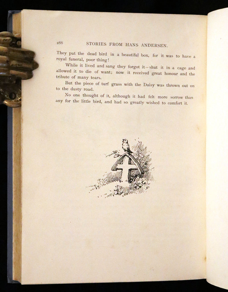 1890 Rare Book - Fairy Tales by Hans Andersen illustrated by Evelyn Stuart Hardy