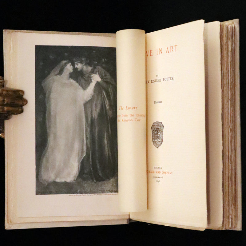 1898 Rare First Edition - Love in Art by Mary Knight Potter