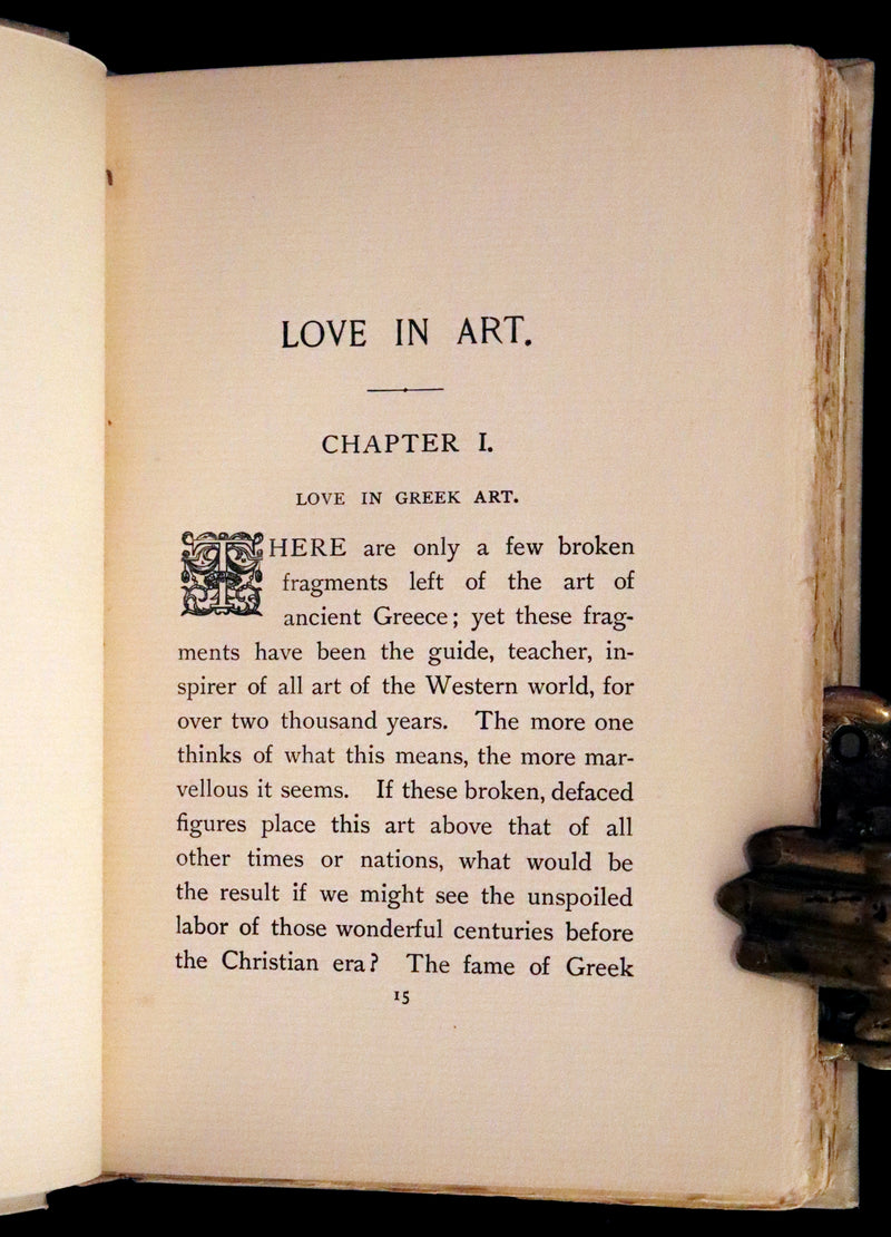 1898 Rare First Edition - Love in Art by Mary Knight Potter