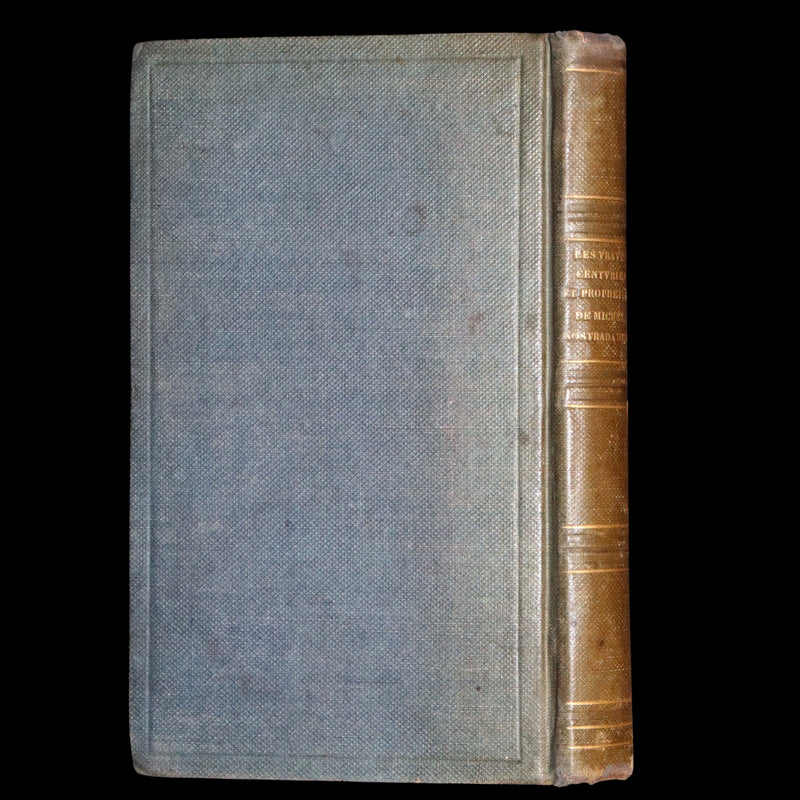 1669 Scarce French Book ~ Nostradamus Prophecies ~ Les Vrayes Centuries.