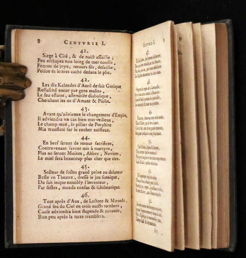 1669 Scarce French Book ~ Nostradamus Prophecies ~ Les Vrayes Centuries.