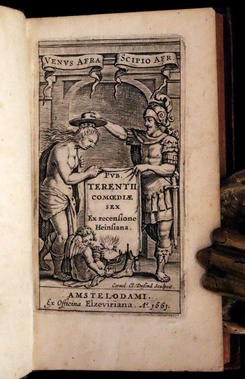 1661 Rare Latin Book - Terence's Comedies - Publii Terentii Comœdiæ Sex.