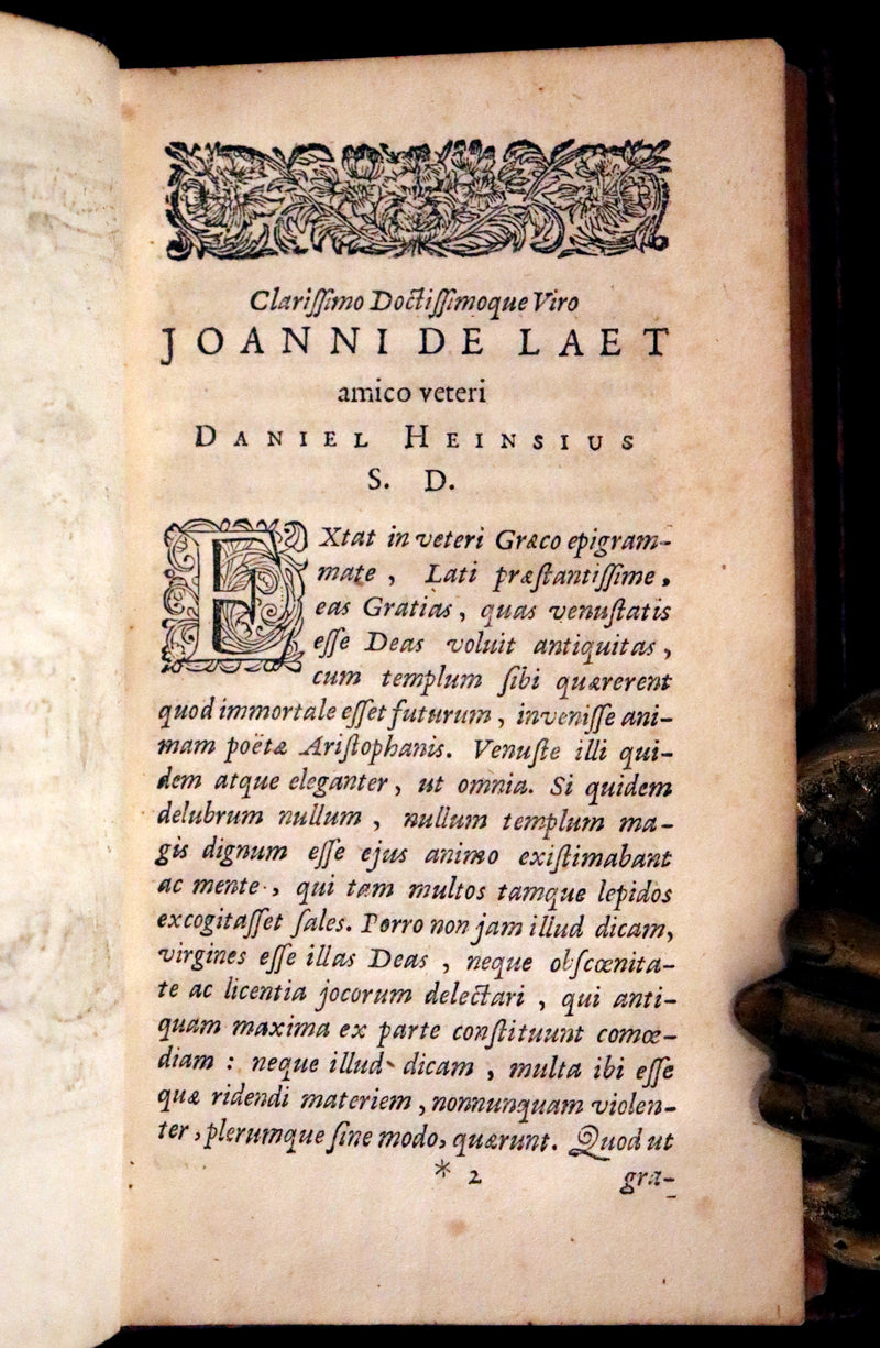 1661 Rare Latin Book - Terence's Comedies - Publii Terentii Comœdiæ Sex.