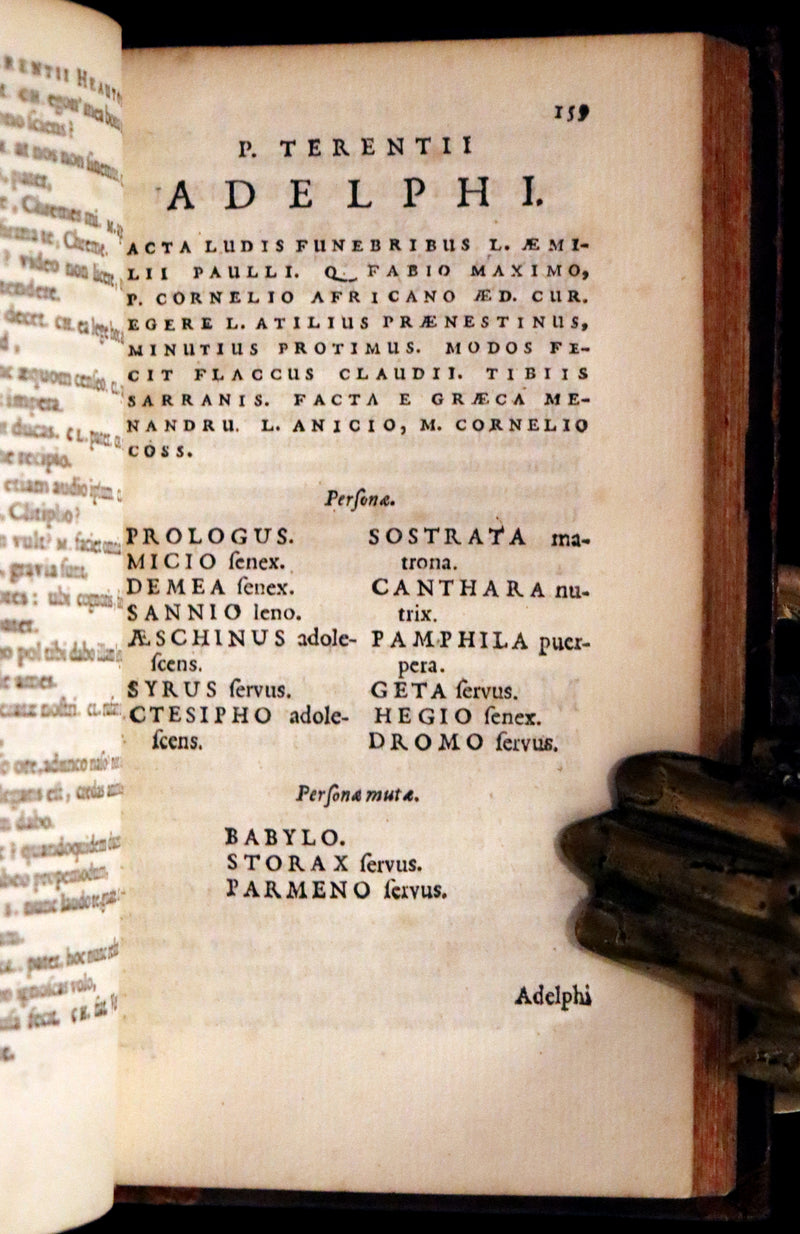 1661 Rare Latin Book - Terence's Comedies - Publii Terentii Comœdiæ Sex.