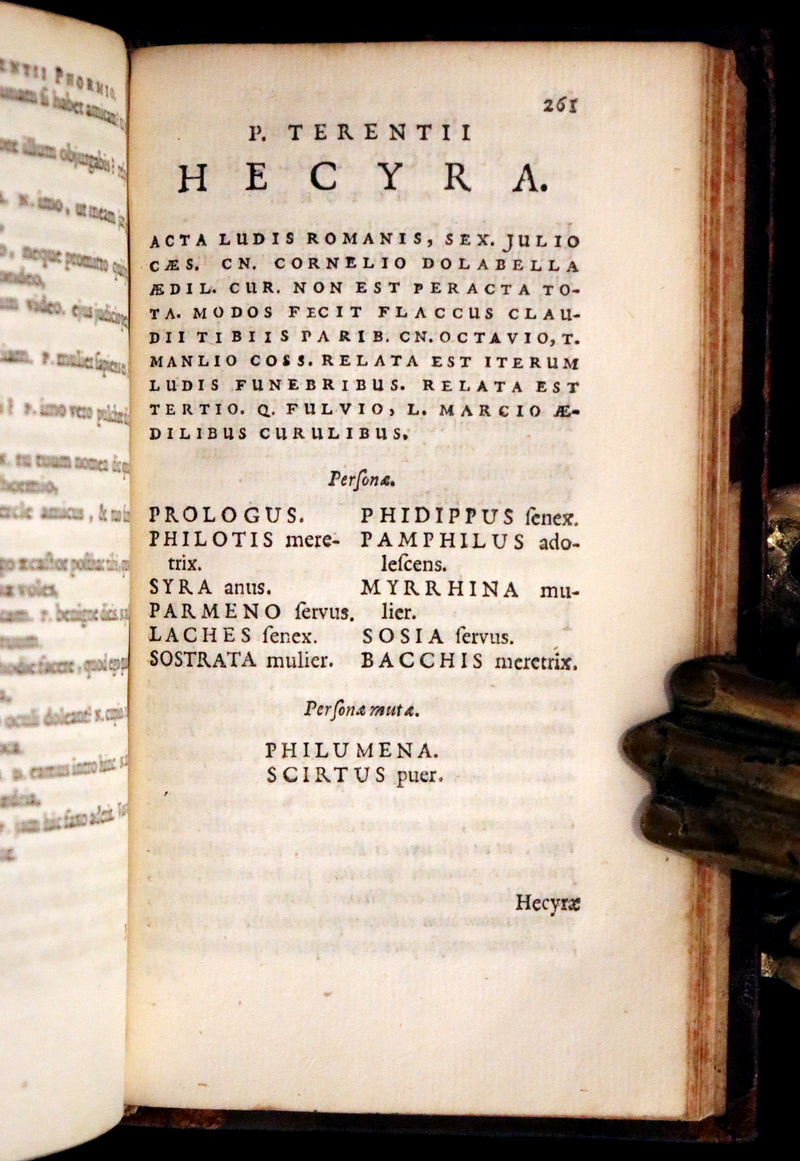 1661 Rare Latin Book - Terence's Comedies - Publii Terentii Comœdiæ Sex.
