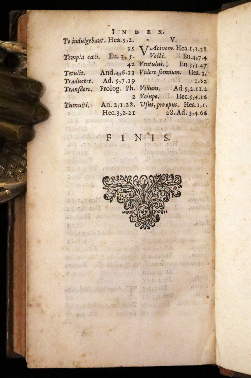 1661 Rare Latin Book - Terence's Comedies - Publii Terentii Comœdiæ Sex.