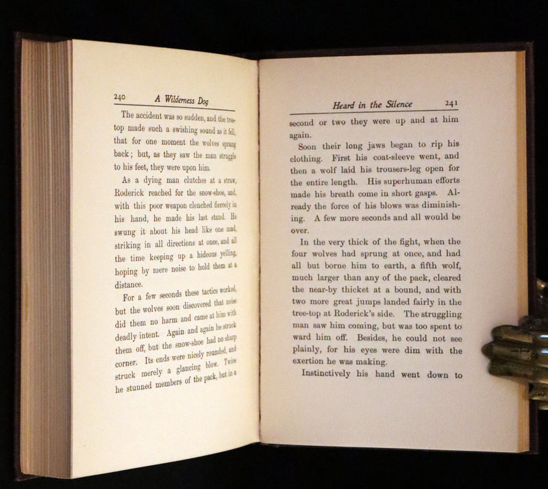 1910 First Edition - A Wilderness Dog: The Biography of a Gray Wolf.