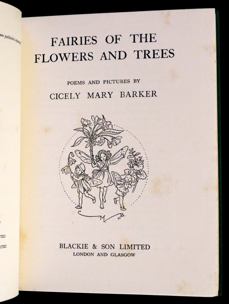 1950 First Edition - Fairies of the Flowers and Trees by Cicely Mary Barker