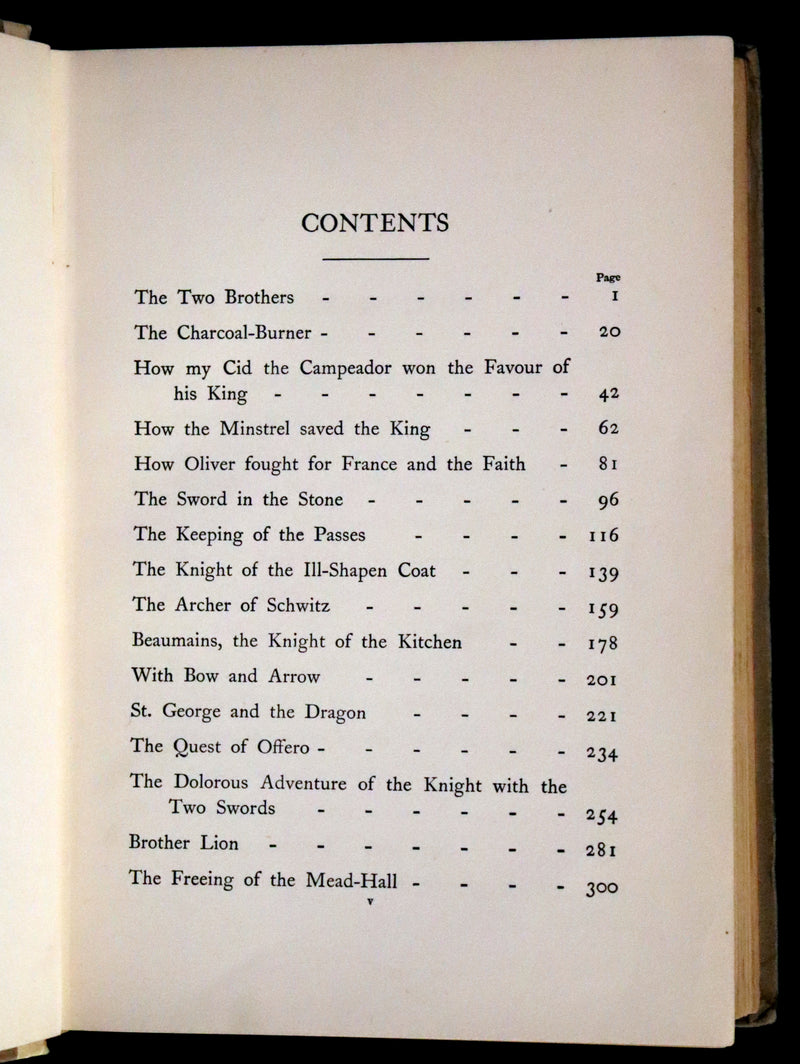 1908 Rare First Edition - Heroic Legends illustrated by Helen Stratton