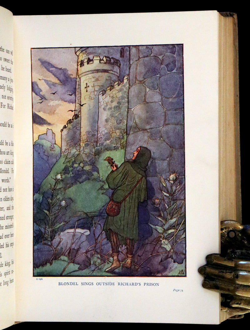 1908 Rare First Edition - Heroic Legends illustrated by Helen Stratton